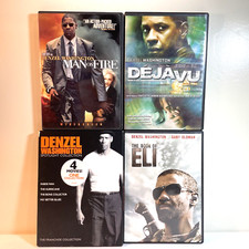 7 DENZEL WASHINGTON MOVIES DVD Action Crime Drama Thriller Biography
