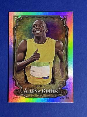 2024 Topps Allen & Ginter ~ Usain Bolt ~ Hot Box Foil ~ 208 ~ Jamaican Sprinter