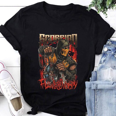 Mortal Kombat Scorpion Flawless Victory T-Shirt, Mortal Kombat Shirt Fan Gifts,