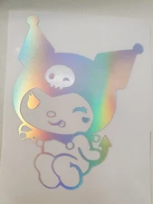 Cute But Cheeky Kuromi Kawaii Vinyl Decal Anime Car Window Laptop Waterproof