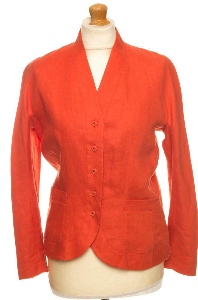 ALTRA FAVOLOSA GIACCA LINO KENZO PARIS UK12 US10 EU38 FR40 IT42 COME NUOVA PRIMA CLASSE