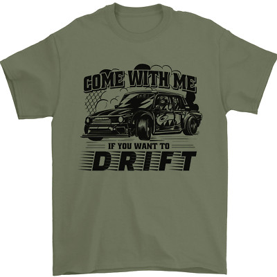 Drifting Come With Me if You Want to Drift Herren T-Shirt 100% Baumwolle