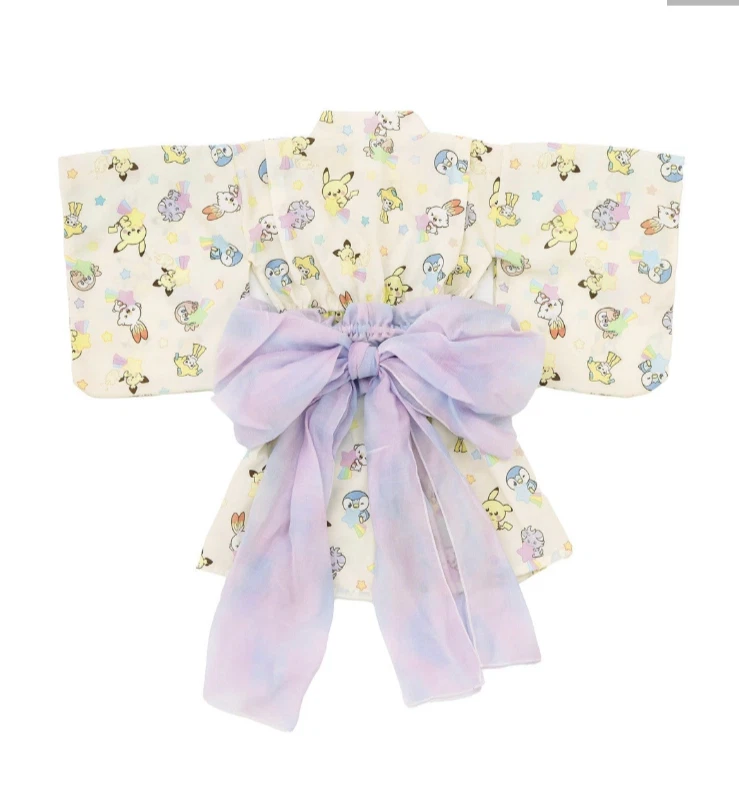 Набор Pokemon Yukata 80-90 см От 6 месяцев Япония Эксклюзив - Покемон Мирное Место - Изображение 3 из 4