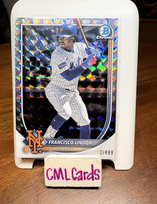 Topps 2025 Bowman Chrome Francisco Lindor New York Mets #59 /499