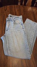 american eagle super high rise straight jeans size 6