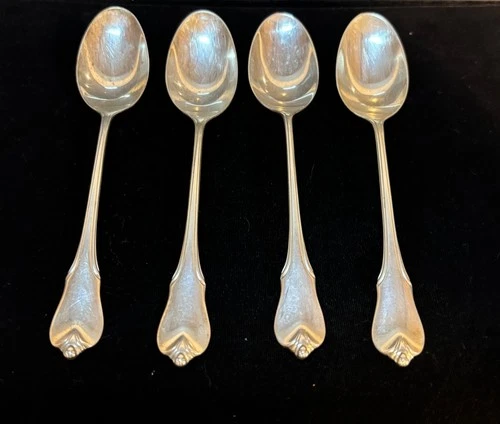 WALLACE GRAND COLONIAL, STERLING SILVER,  3.29 OZ, SET OF 4 TEASPOONS,  NO MONO
