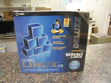 COREL LINUX OS DELUXE PC FILE MANAGER BIG BOX 1999 NEW SEALED -MQ36