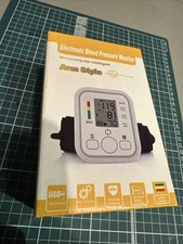 Automatic Upper Arm Blood Pressure Monitor Pulse Meter BP Machine Voice Talking