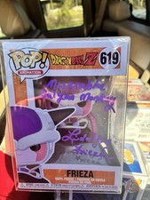DBZ Frieza Hoverchair 619 Signed Linda Young. JSA. Ship In Hard Stack.