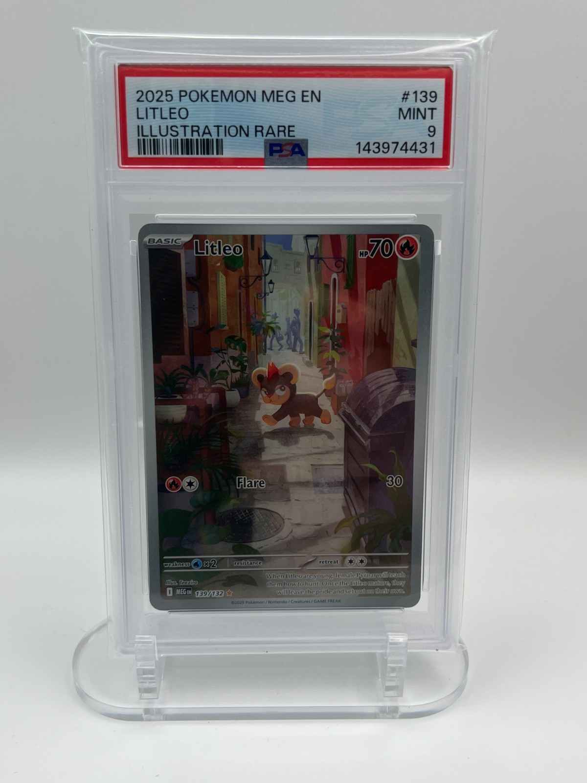 2025 MEGA EVOLUTION LITLEO 139/132 IR PSA 9