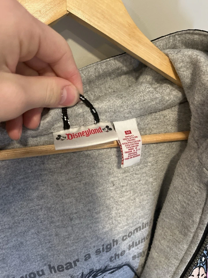 "Chaqueta reversible vintage años 90 Disneyland Eeyore - negra/gris - M""" Foto 4 de 4