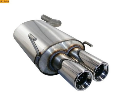 FOX Endschalldämpfer 2x8mm Mercedes CLK Typ 208 CLK 200 CLK 200K CLK 230K 97-02