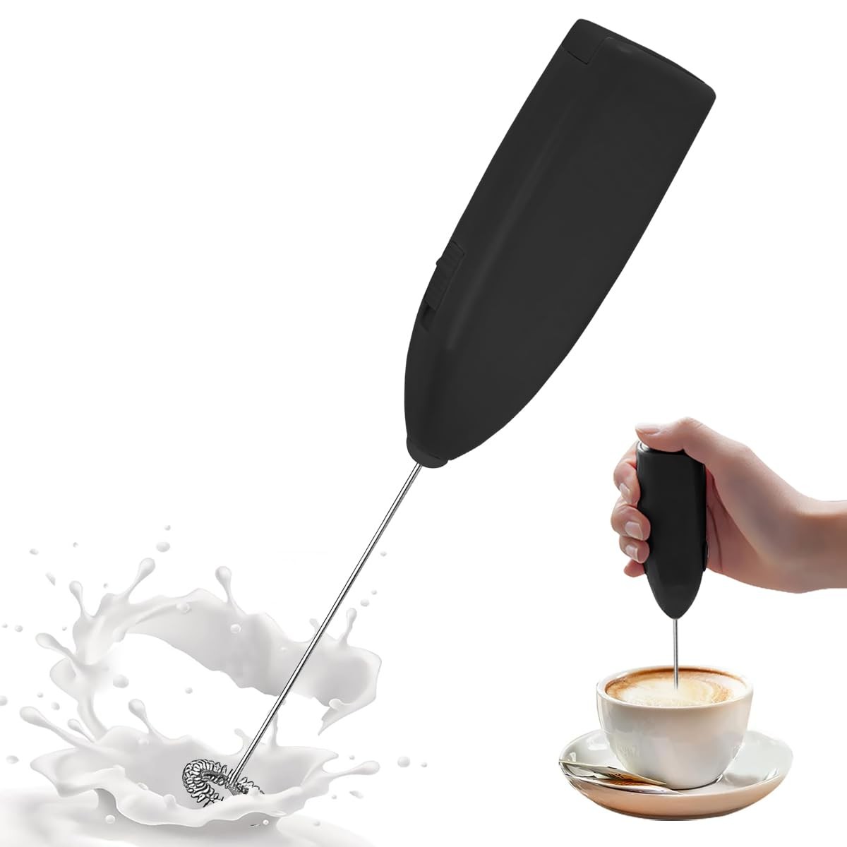 Handheld Electric Milk Frother Coffee Blender for Latte Matcha Cappuccino