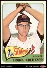 1965 Topps #371 Frank Kreutzer Senators 7 - NM