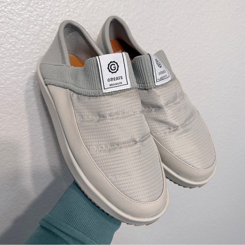 GREATS Brooklyn 'The Foster' Gray Closed Back Slipper Shoes - Men's 8 / W's 10