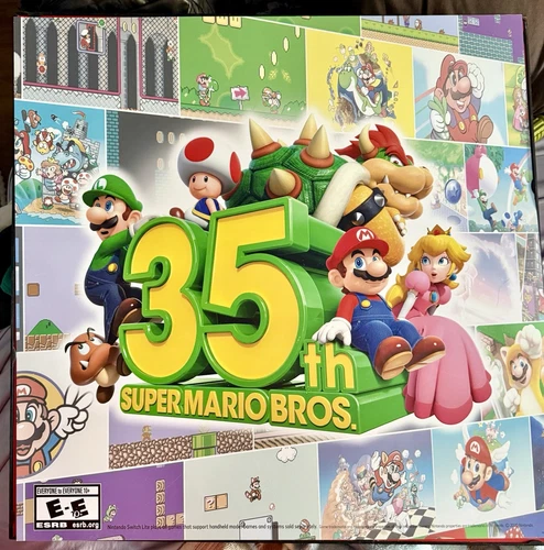 Awesome Super Mario Bros 35th Anniversary Edition  23"×23" Vinyl Display
