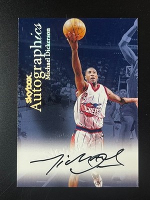 1999-00 SkyBox Premium Michael Dickerson Autographics Rockets Auto