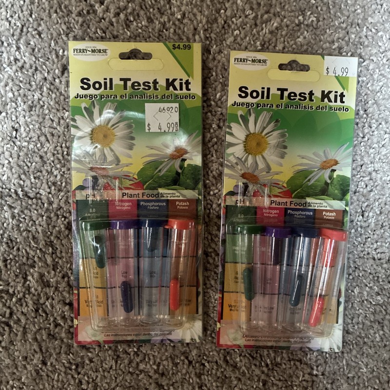 Lot of 2 Ferry Morse Soil Test Kits 