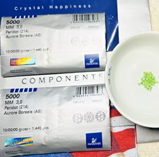 Swarovski 5000 3mm PERIDOT AB 720 / 1440 PCS Round Beads Seal Pack Austria