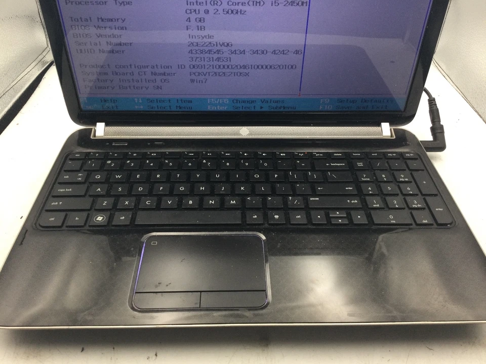 HP PAVILION DV6 6C14NR - BOOTS TO BIOS - INTEL I5 2450M - NO RAM - READ DESC- BB - Image 3 of 4