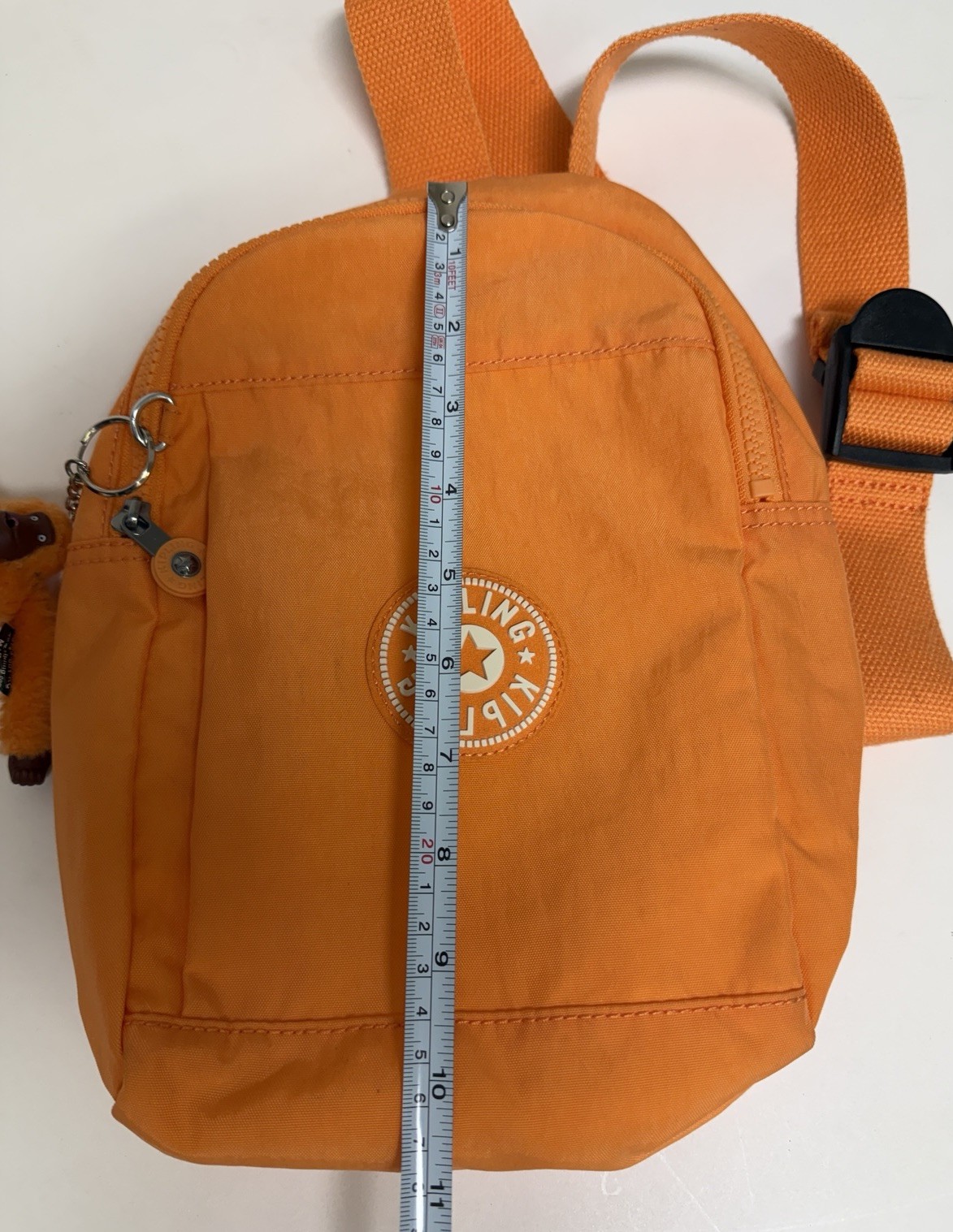 KIPLING KLYNN Sling Backpack Bag in RARE Orange image 3