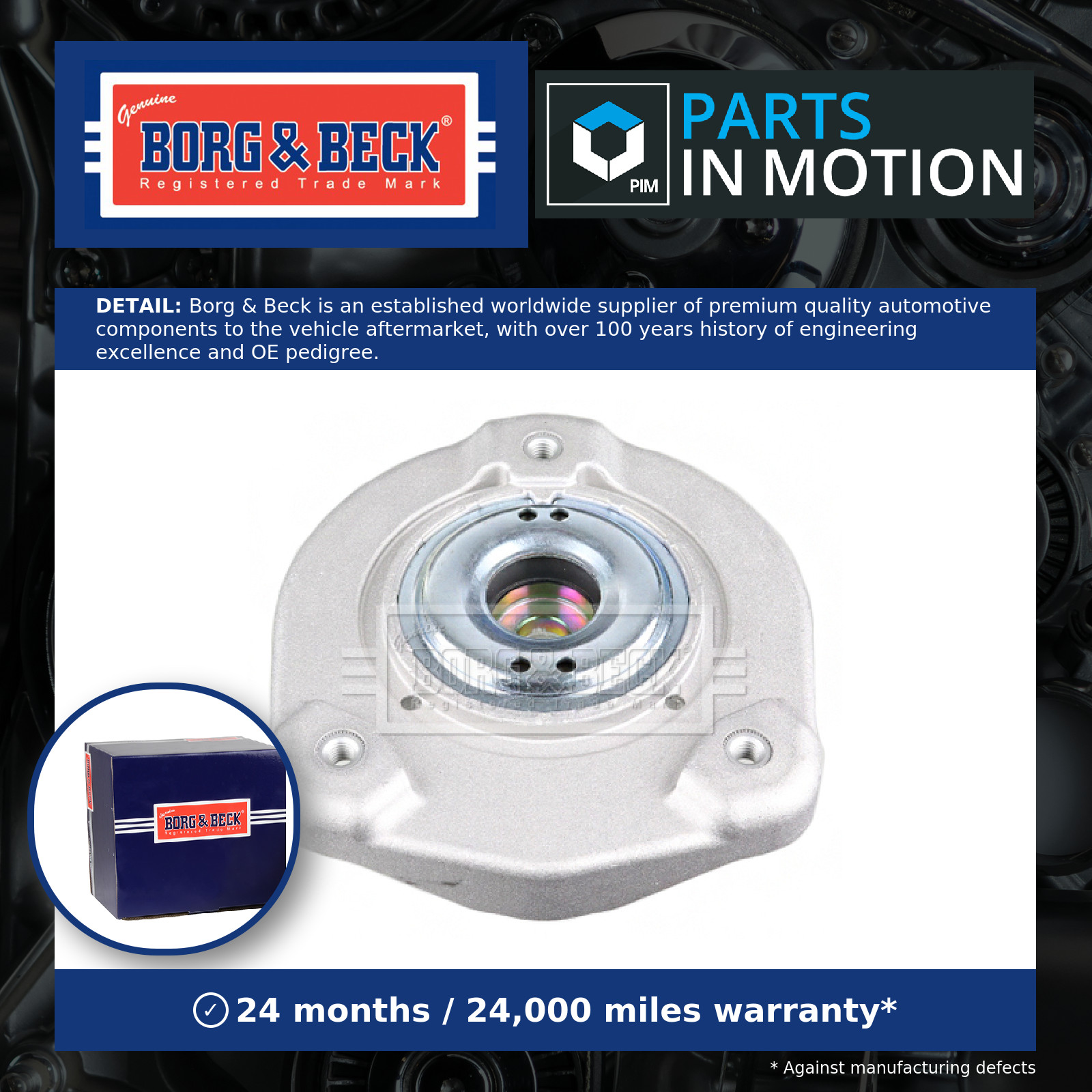 Top Strut Mounting Front BSM5536 Borg & Beck 2043230120 A2043230120 Quality New
