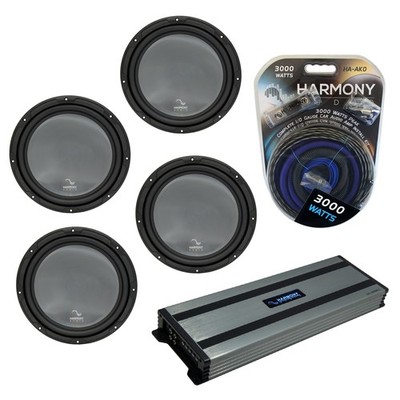 Harmony (4) HA-R154 Car Stereo Rhythm Series 15'' Sub 900W Subwoofer & HA-A1500.1