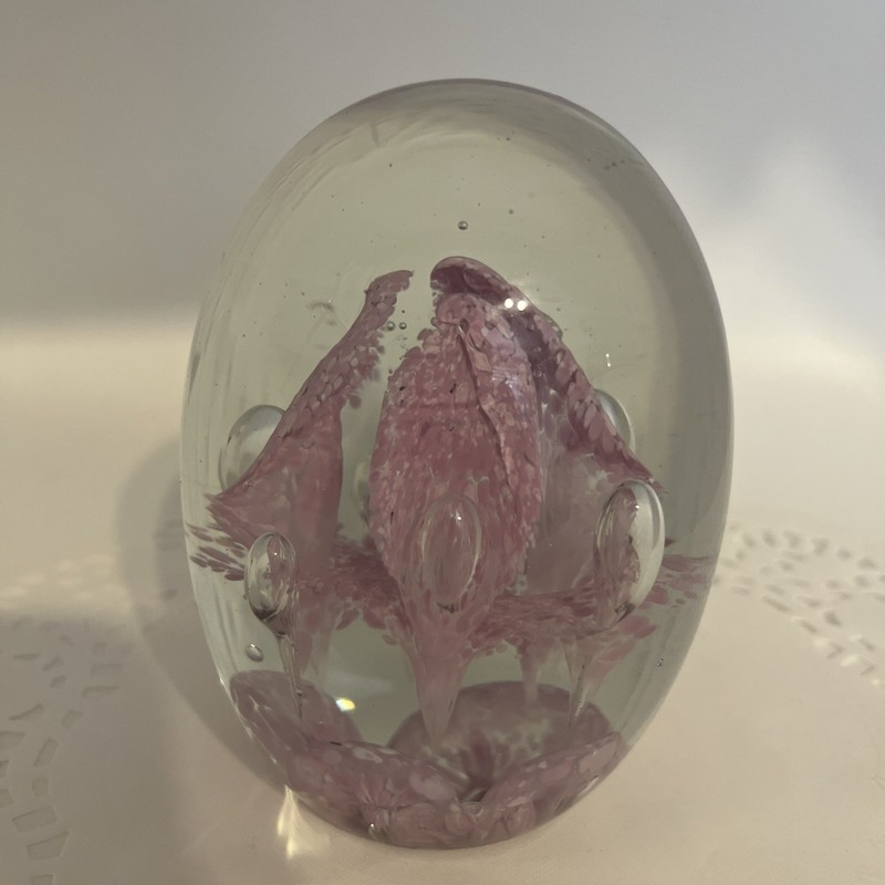 *VINTAGE* Hand Blown Murano Style Art Glass Egg Paperweight