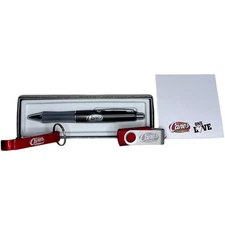 Raising Cane's 4 Piece "Office" Swag Bundle - Pen, Notes, Flash Drive, Keychain