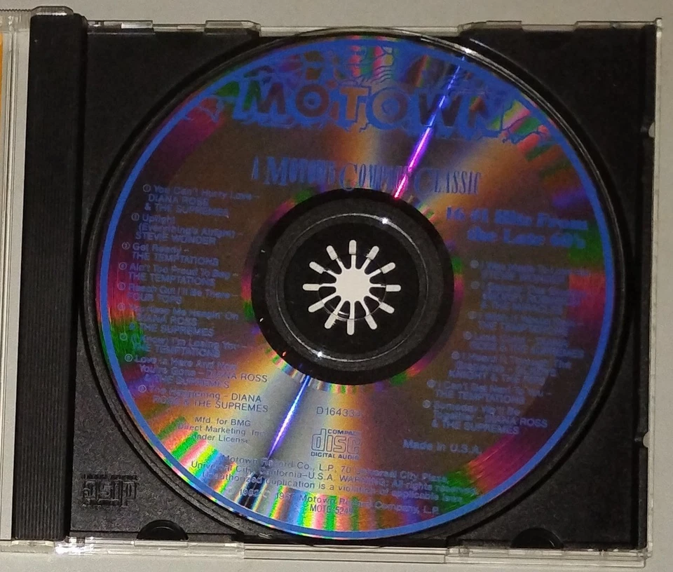 Motown 16 #1 Hits The Late 60's CD 1987 Diana Ross - Temptations - Stevie Wonder - Image 3 of 4