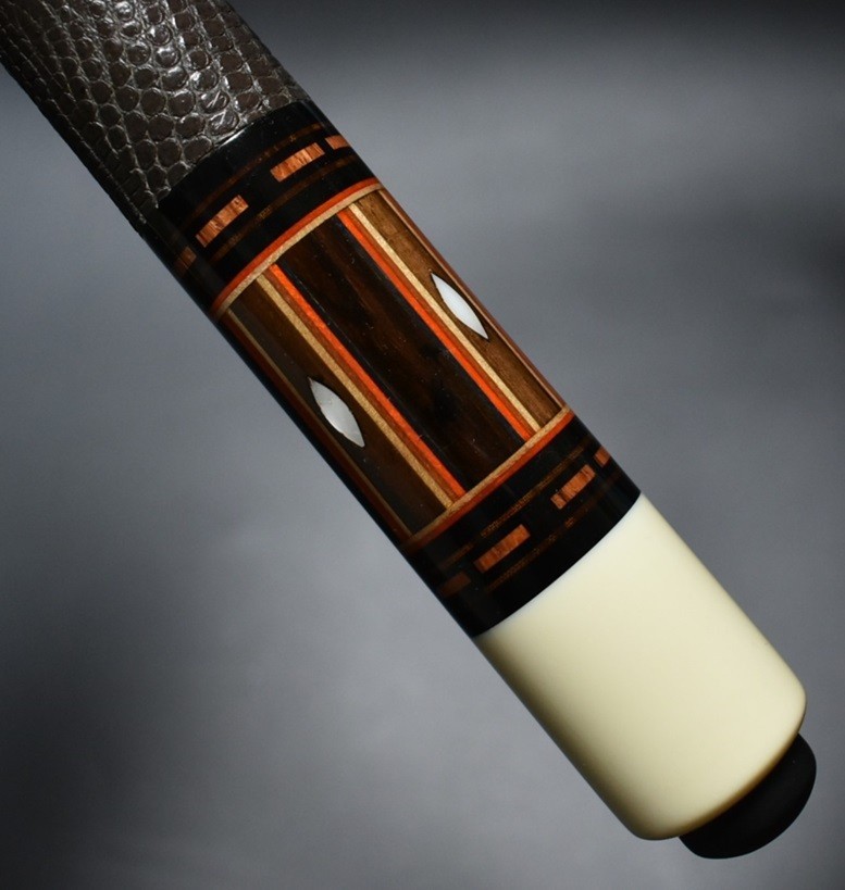 Adam Custom Helmstetter 80s Vintage Cue Bocote Billiard Wooden