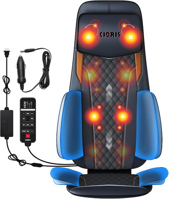 CLORIS Neck Back Massager with Heat, Automatic Adjustable Neckrest, 3D Shiatsu C