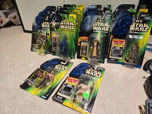 Lot of 18 Sealed Star Wars Power of the Force Figures Kenner Hasbro READ