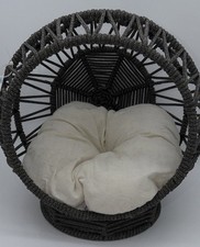 Rattan Wicker Pet Bed for Tiny Dog Or Cat Egg Chair