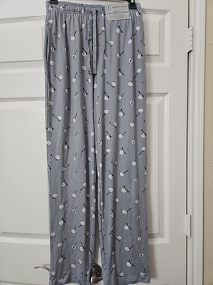 PGATOUR Men's Small Sleep Pajama Pants Gray Golf Print Comfort Fit NWT MSRP $46 