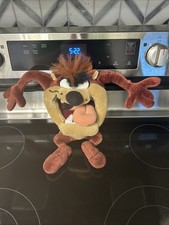 Vintage 1994 Tasmanian Devil Plush Stuffed Animal Taz Looney Tunes Tyco 12  