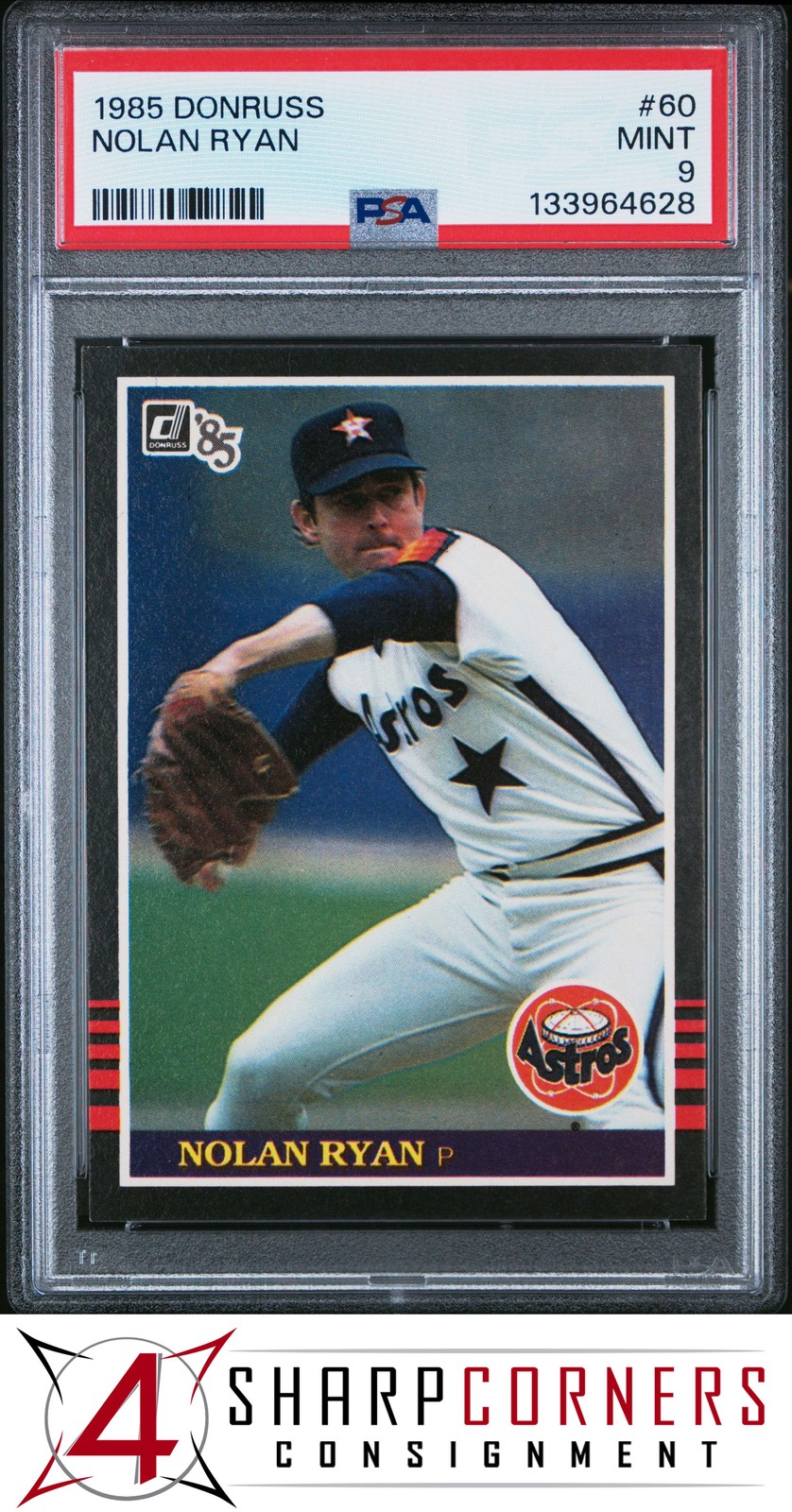 1985 DONRUSS #60 NOLAN RYAN ASTROS HOF PSA 9