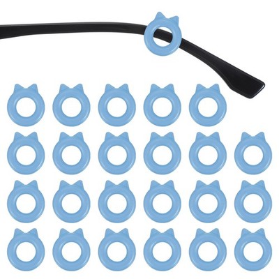 Katzenbrille mit Ohrhaken, 12 Paar in Box, dunkelblau