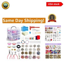 Ultimate 1960 pc DIY Jewelry Making Kit for Adults Beads, Tools Instructions