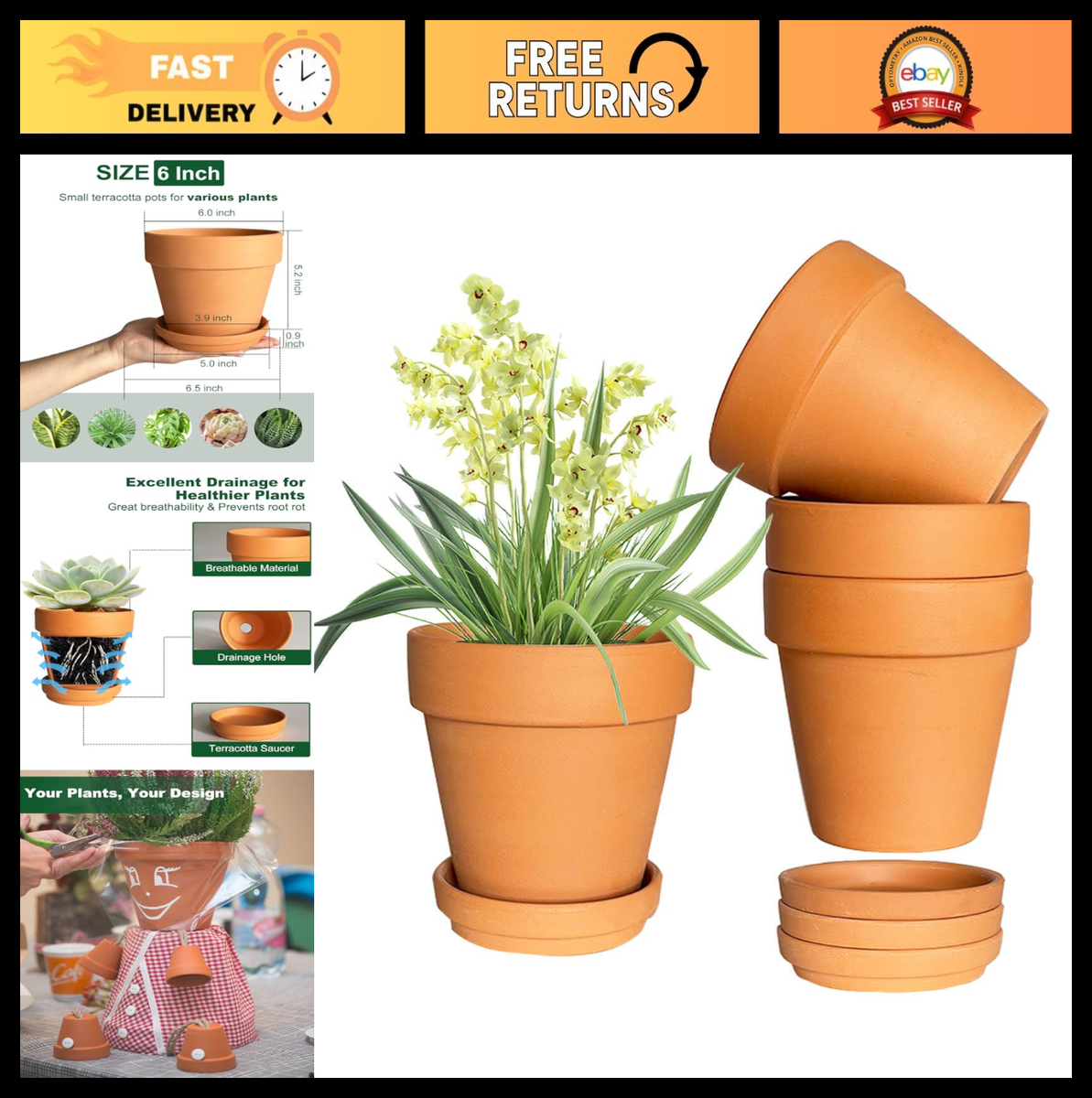 huge plant pot Molded Rolled Rim Planter Molded Rolled Rim Planter - 42