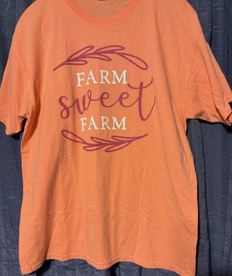  Farm Sweet Farm  Graphic Tee Unisex Heavy Cotton Short Sleeves Fruit OThe Loom