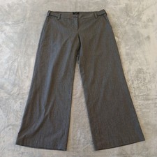 The Limited Drew Fit Dress Pants Womens Size 8 Gray Bootcut Altered Hem 34x27.5