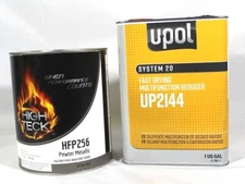 Pewter Metallic Base Coat Paint Gallon GM WA382E HIGH TECK HFP256 & Fast Reducer