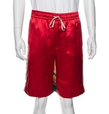 Gucci Printed Silk Multicolor Shorts Men Size 44 Small Brand New