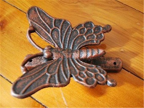 Cast Iron Antique Style Butterfly Door Knocker - Picture 5 of 6