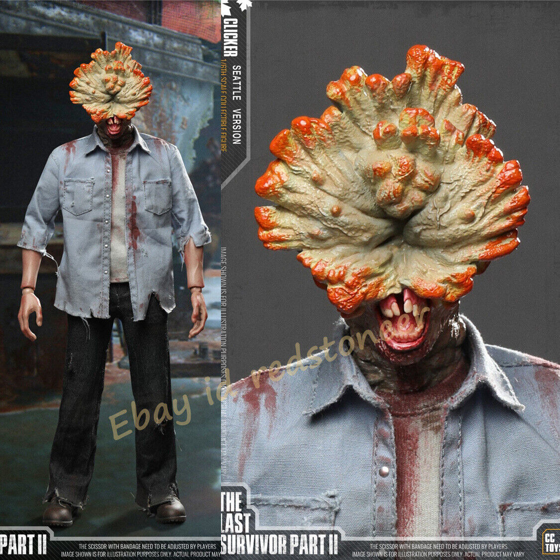 CCTOYS The Last of Us CLICKER 1/6 12 Scale Collectible Action Figures In  Stock