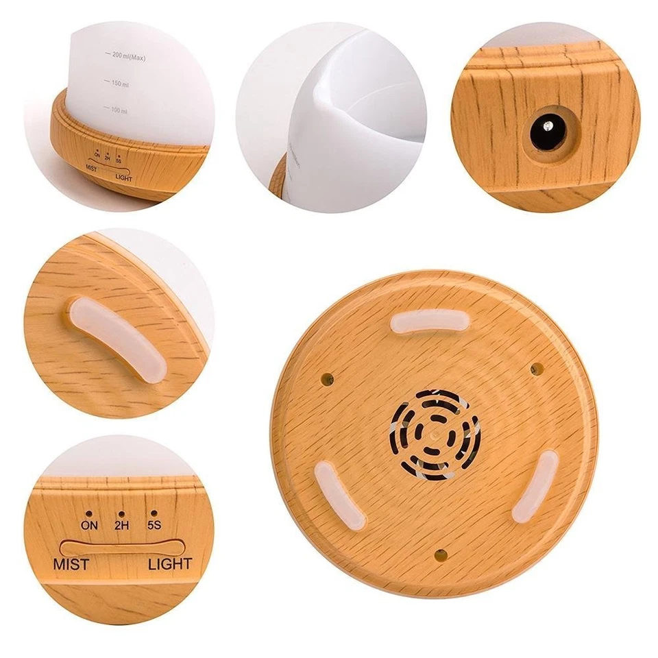 A790 Diffusore 200 ml lampada goccia aromi 4 in 1 umidificatore aromaterapia RGB - Immagine 2 di 4