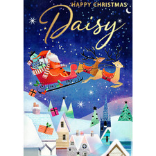 Personalised Daisy Singing Musical Christmas Card Sound Of Christmas Range