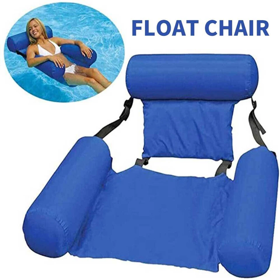 Aufblasbare Floating Wasserhängematte Luftmatratze Wasser Poolsitz Schwimmsessel - Bild 2 von 4