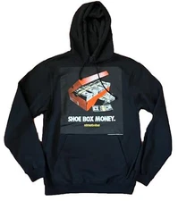 Streetwise Shoe Box Money Men’s Black Hoodie Hooded Sweatshirt